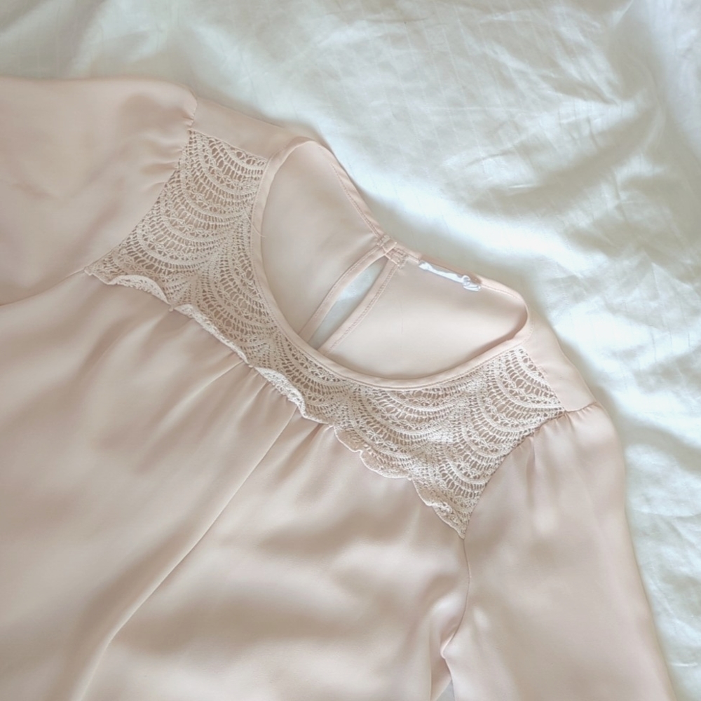 LUSH Pink Flowy Blouse